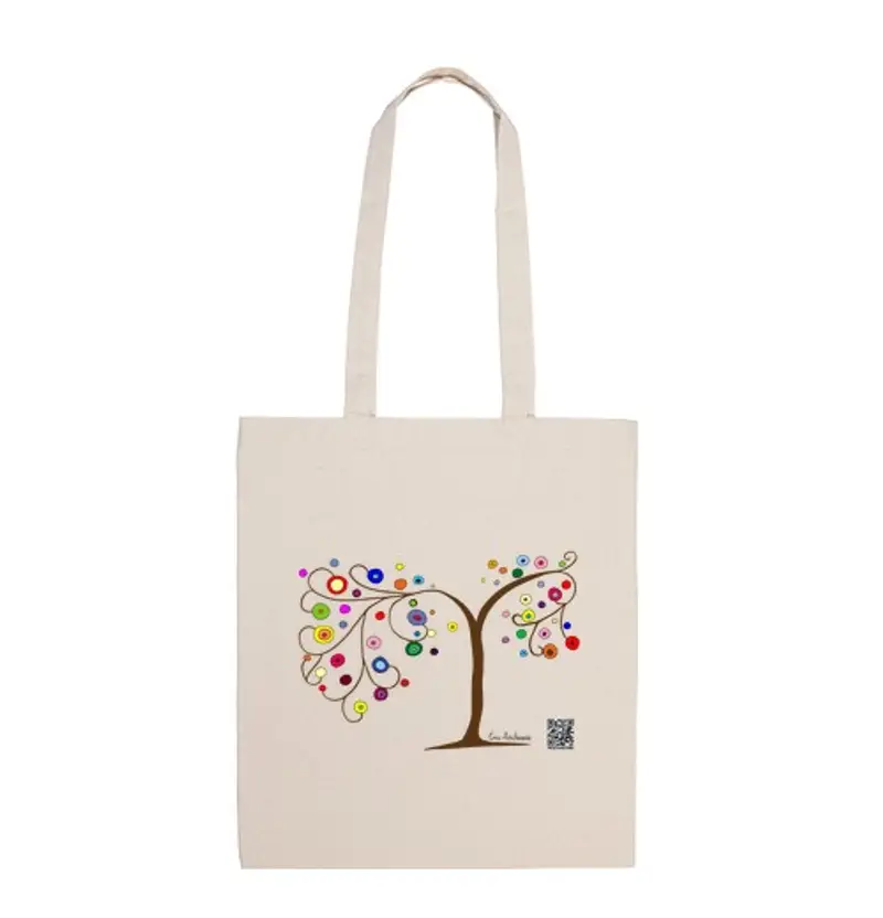 Borsa di tela borsa tela - albero della vita