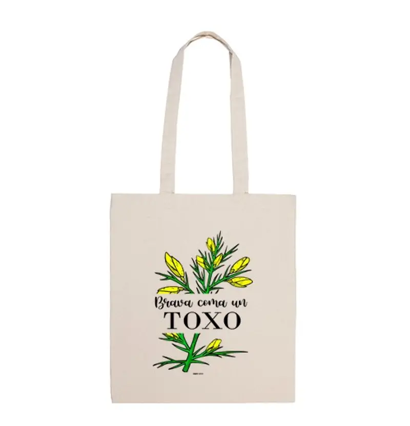 Borsa di tela borsa toxografica. donna galiziana