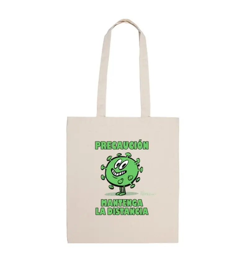 Borsa di tela borsa umorismo virale cautela