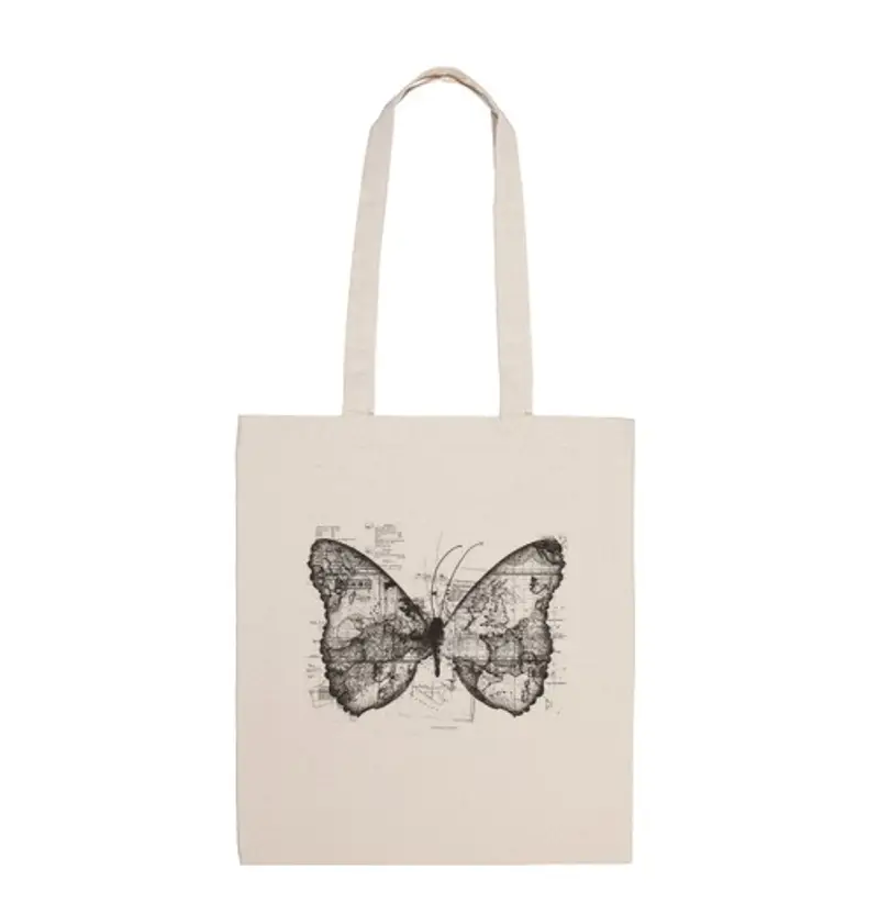 Borsa di tela butterfly effect