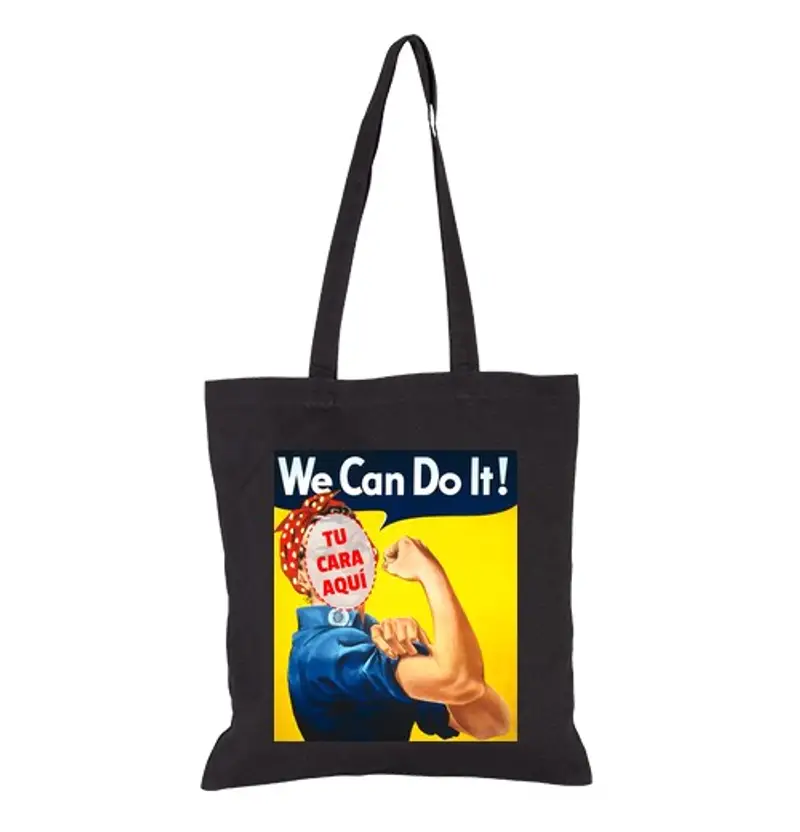 Borsa di tela can farlo con la tua faccia