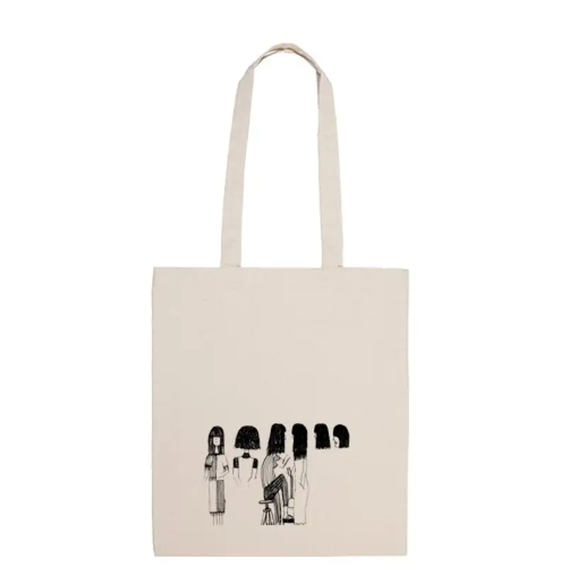 Borsa di tela capelli folli amici - borsa