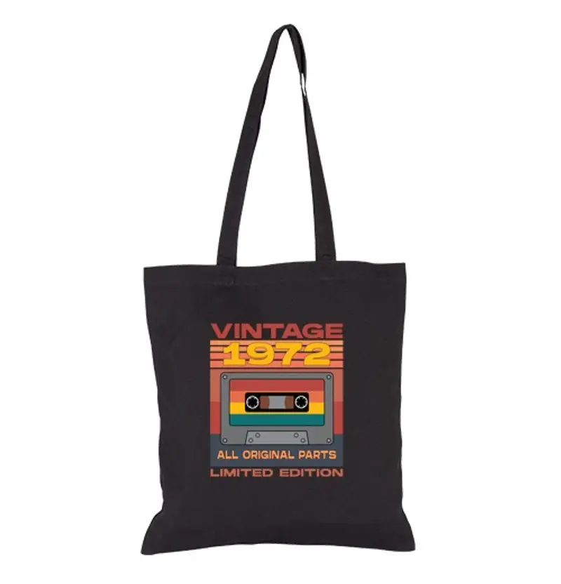 Borsa di tela cassetta vintage del 1972 tutte parti originali