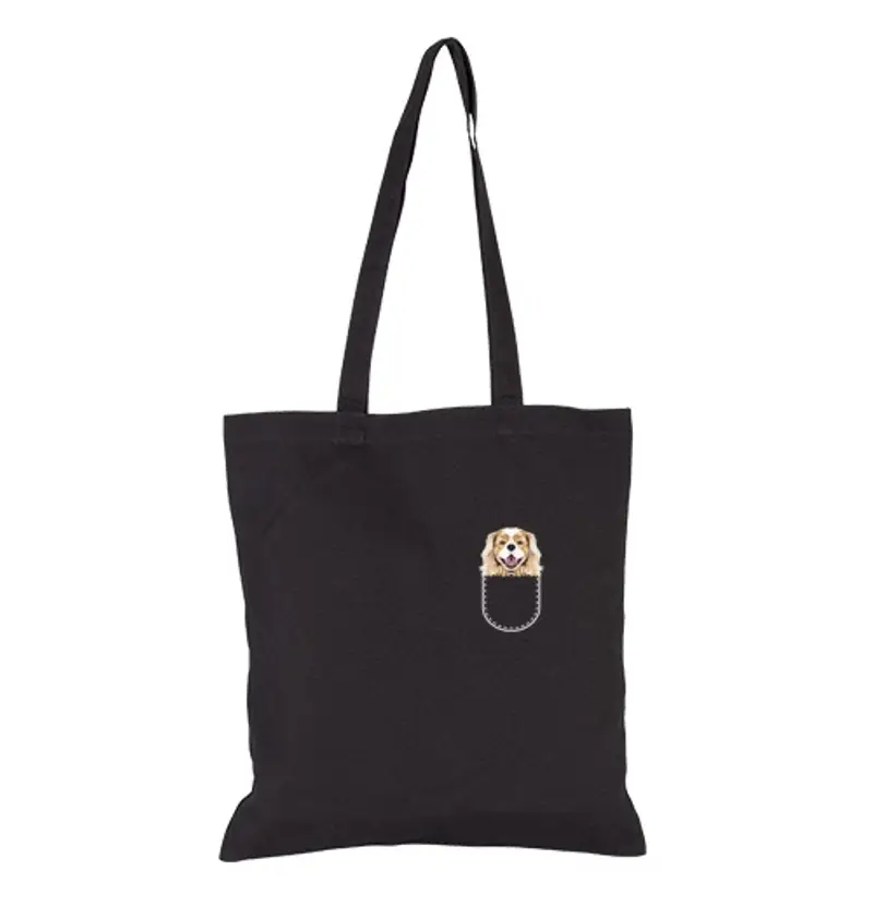 Borsa di tela cavalier king charles spaniel in