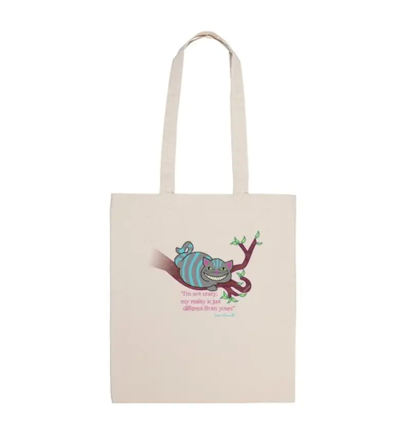 Borsa di tela cheshire: io sono not impazzire