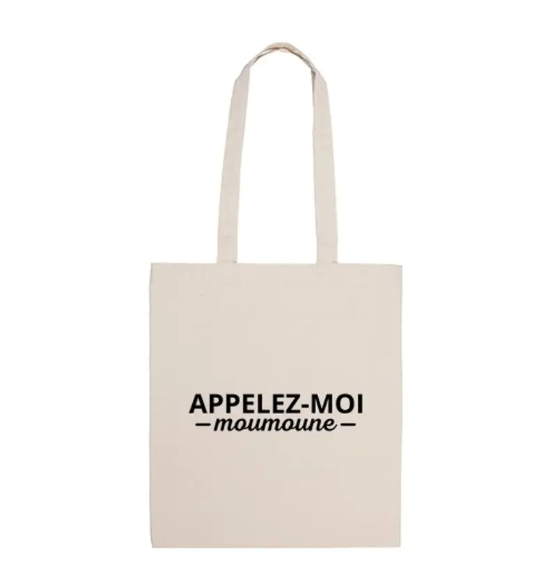 Borsa di tela chiamami moumoune