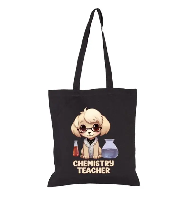 Borsa di tela chimica dello scienziato labrador carin