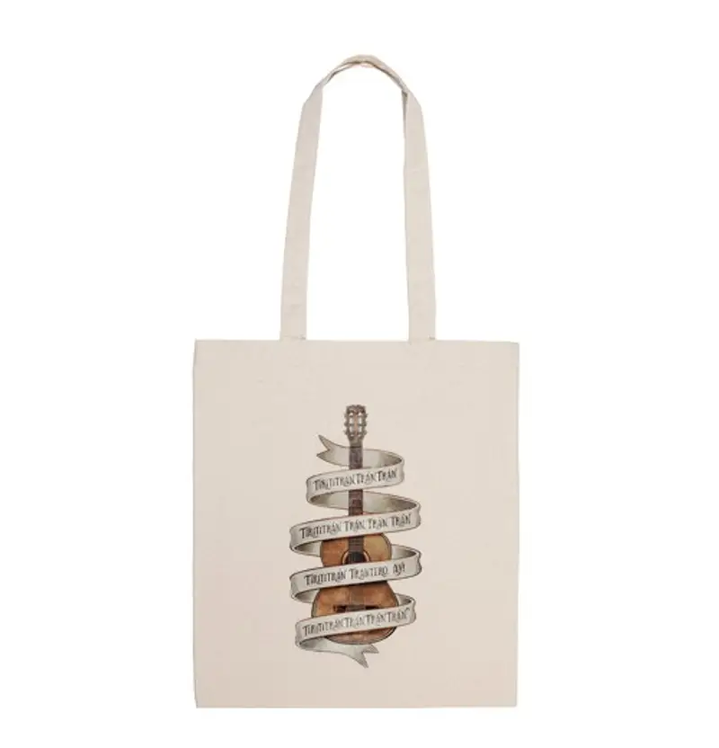 Borsa di tela chitarra di flamenco con tirititran