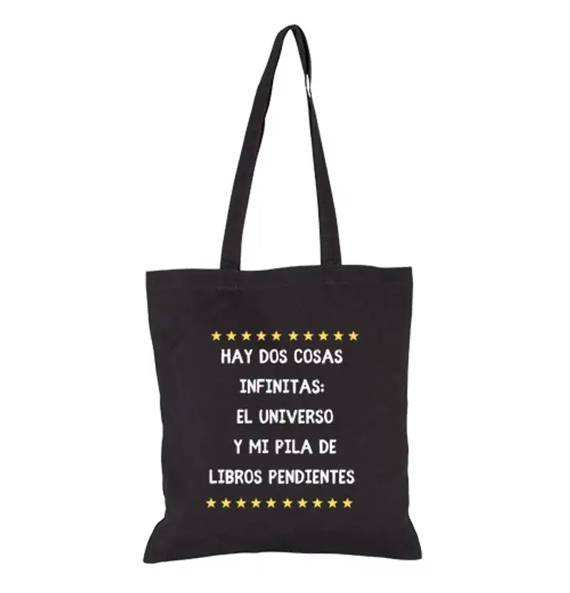 Borsa di tela ci sono due cose infinite