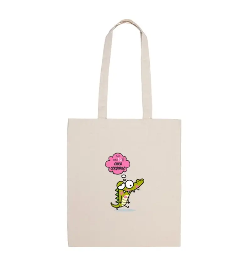 Borsa di tela coccodrillo ragazza