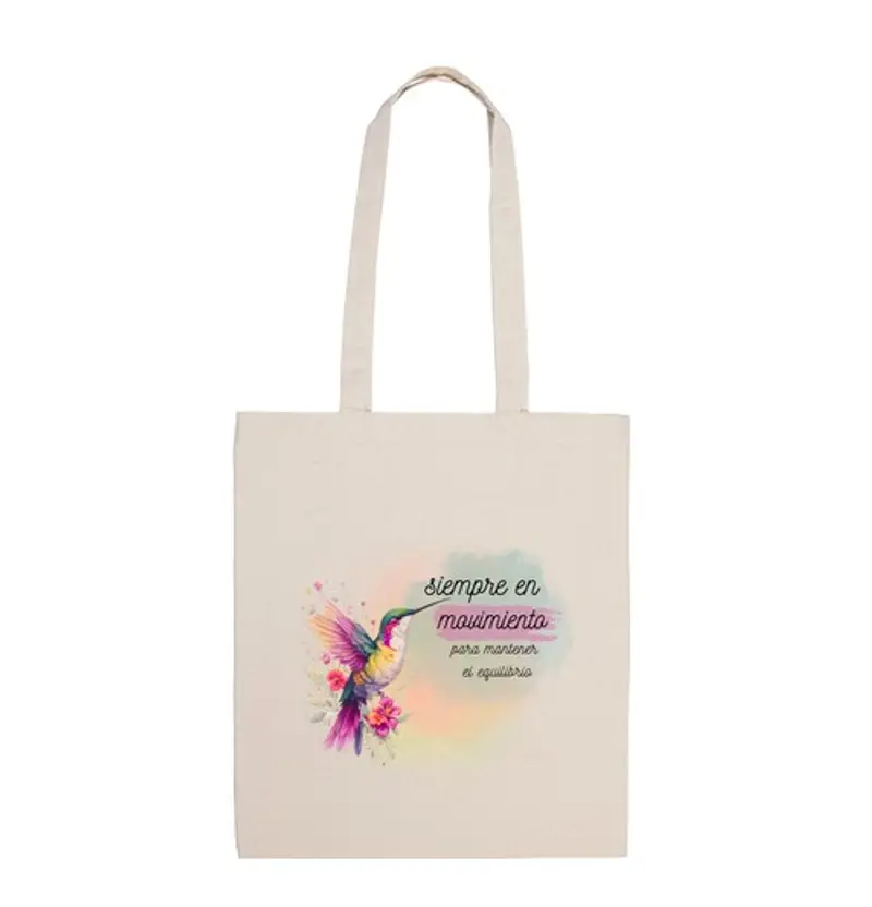 Borsa di tela colibrì