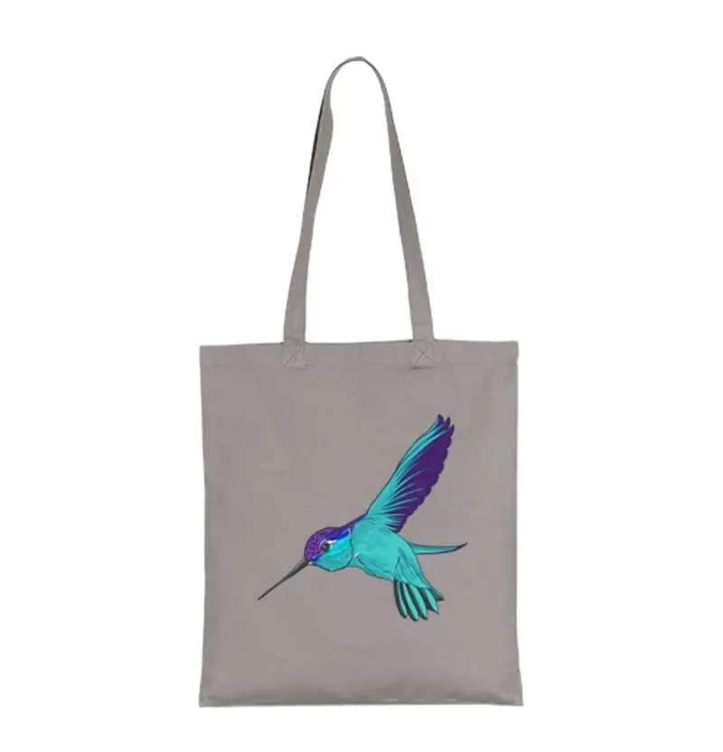 Borsa di tela colibrì alt