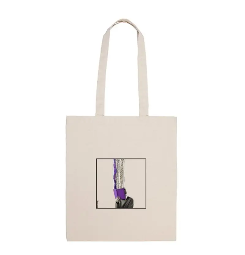 Borsa di tela collage di lettura della totebag