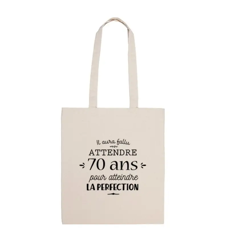 Borsa di tela compleanno 70 anni