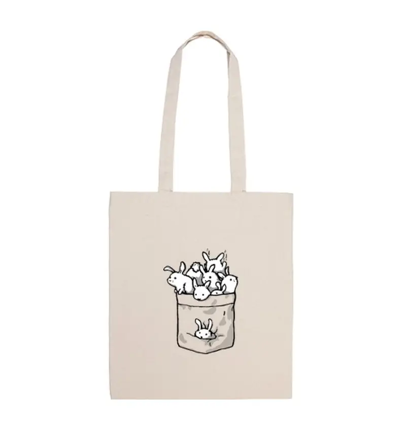 Borsa di tela coniglietti!