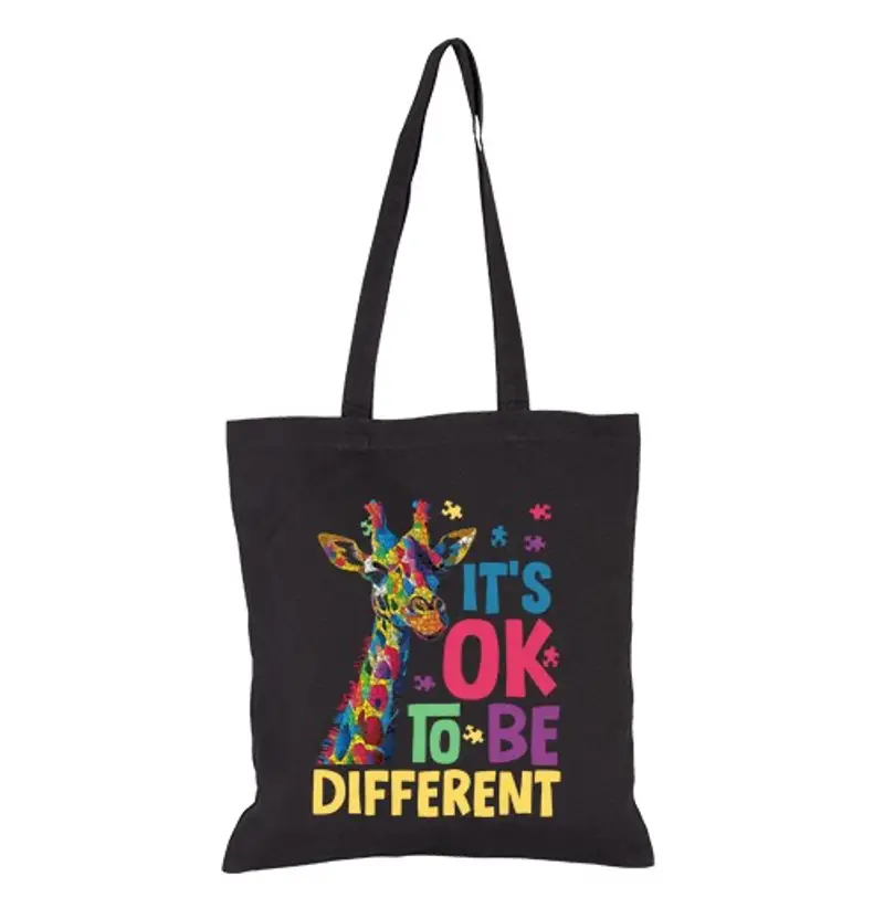 Borsa di tela consapevolezza dell39autismo della gira