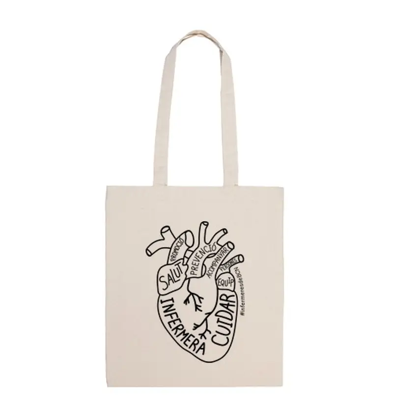 Borsa di tela cor infermer nero t