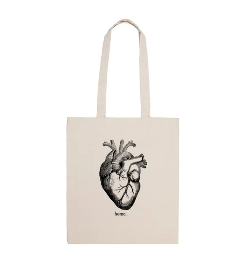 Borsa di tela cuore
