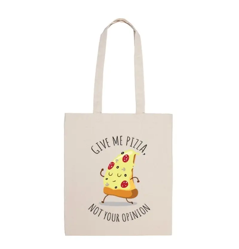 Borsa di tela dammi la pizza