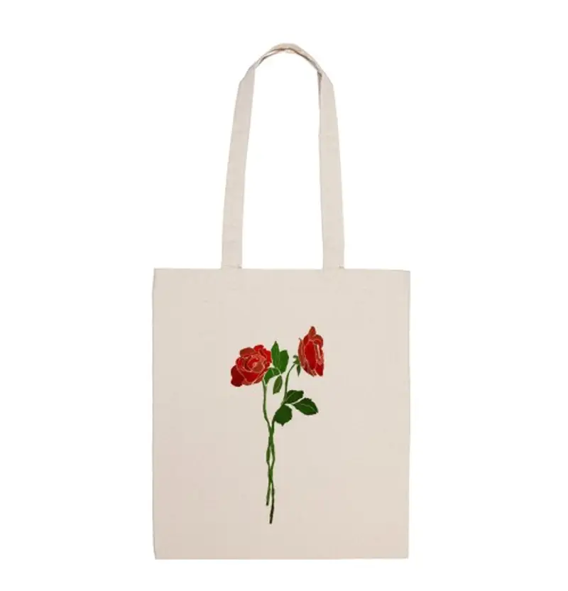 Borsa di tela dark roses