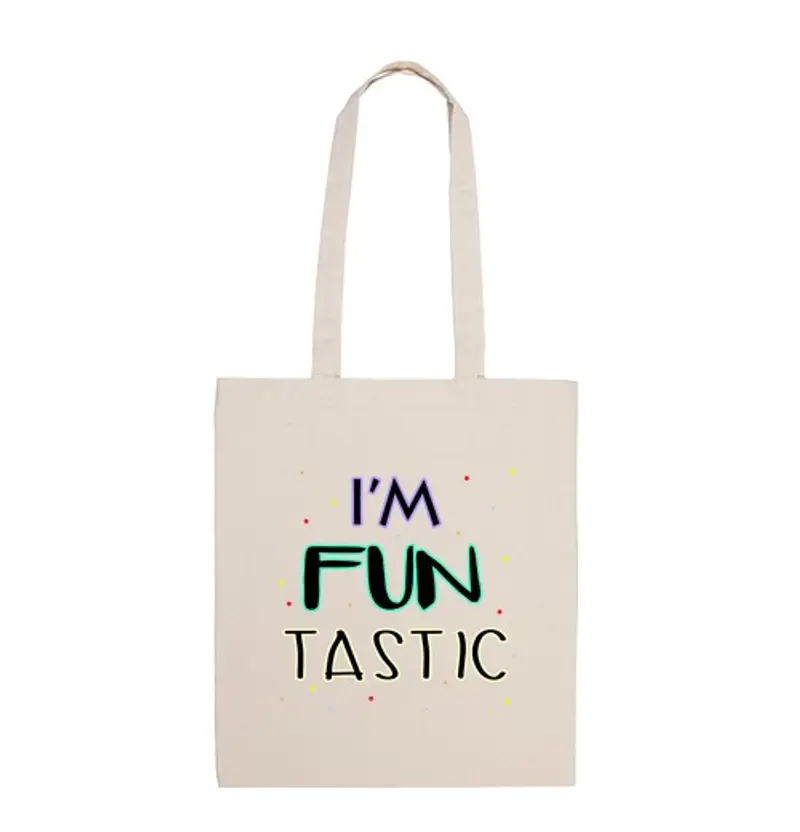 Borsa di tela divertentitente tastic