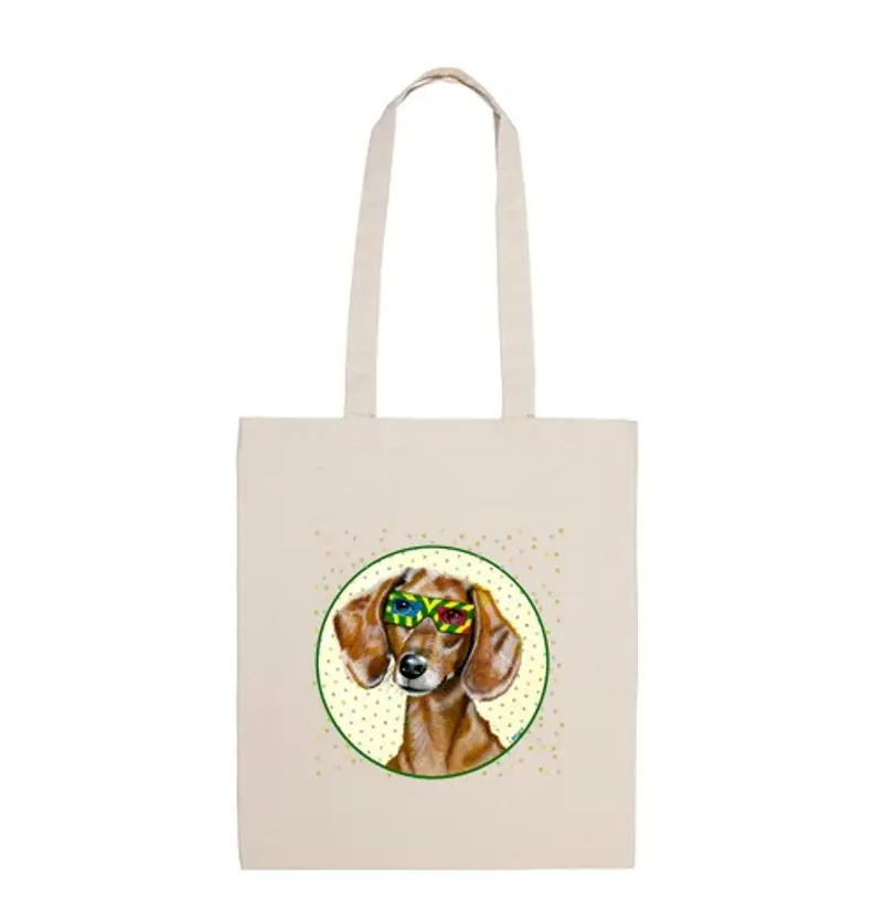 Borsa di tela dog 3 d