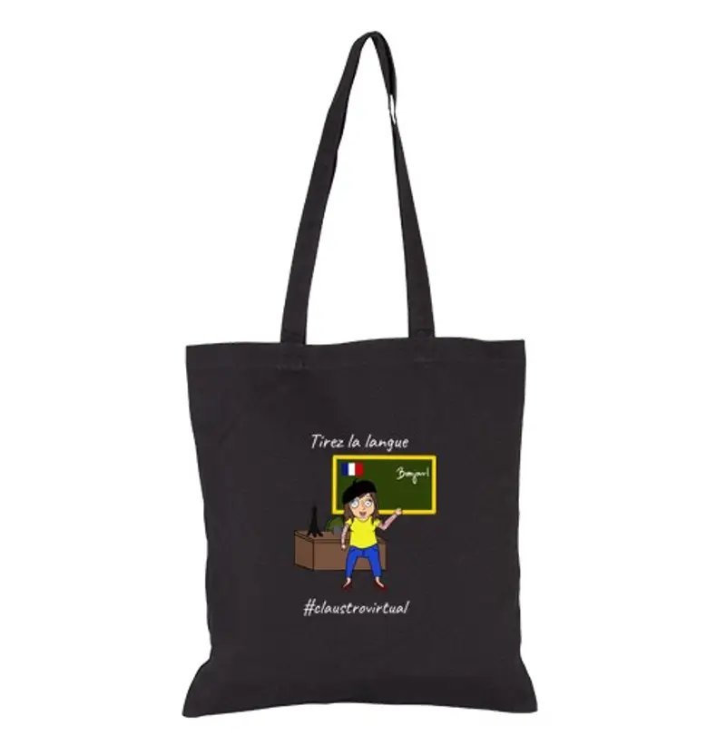 Borsa di tela donna francesee bianca