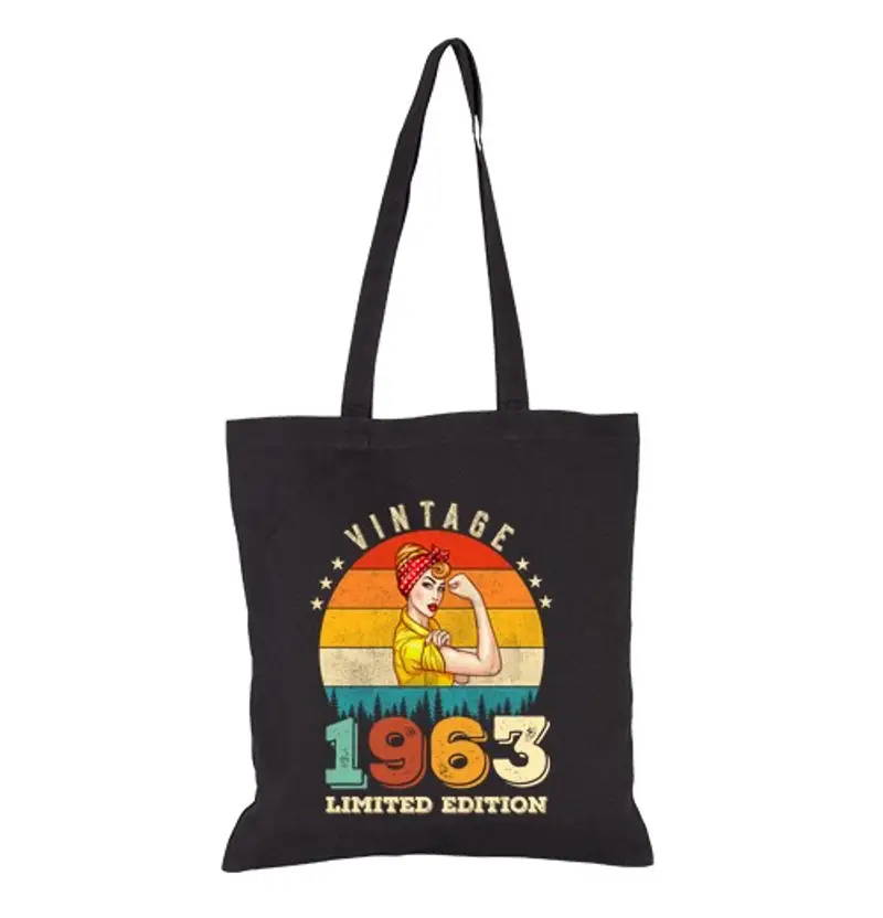 Borsa di tela Donne di 60 anni vintage per il sessant