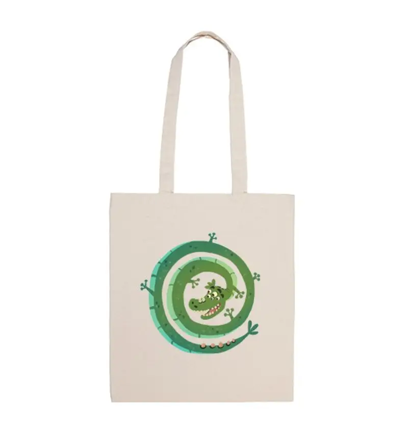 Borsa di tela dragon - borsa tela