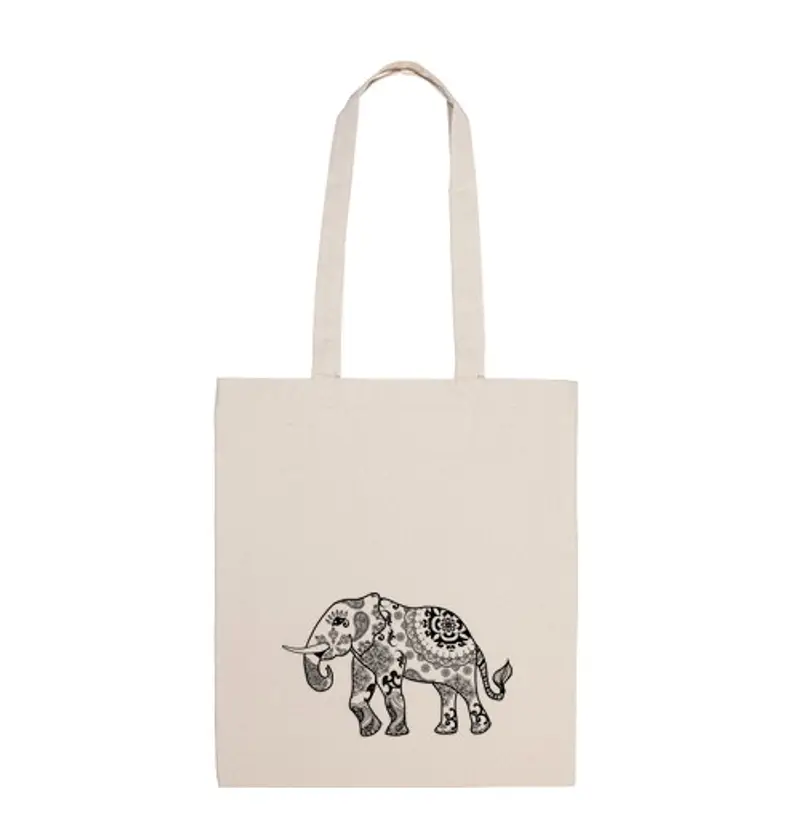 Borsa di tela elefante