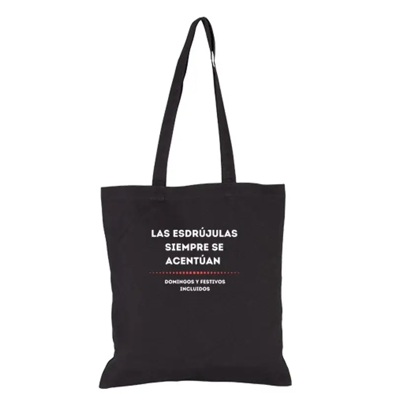 Borsa di tela esdrújule bianchi