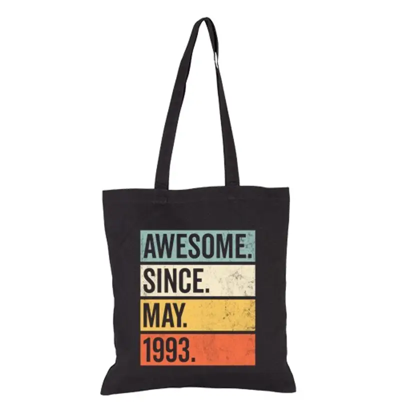 Borsa di tela fantastico da maggio 1993 compleanno re