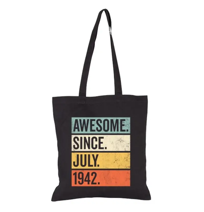 Borsa di tela fantastico dal luglio 1942 compleanno r