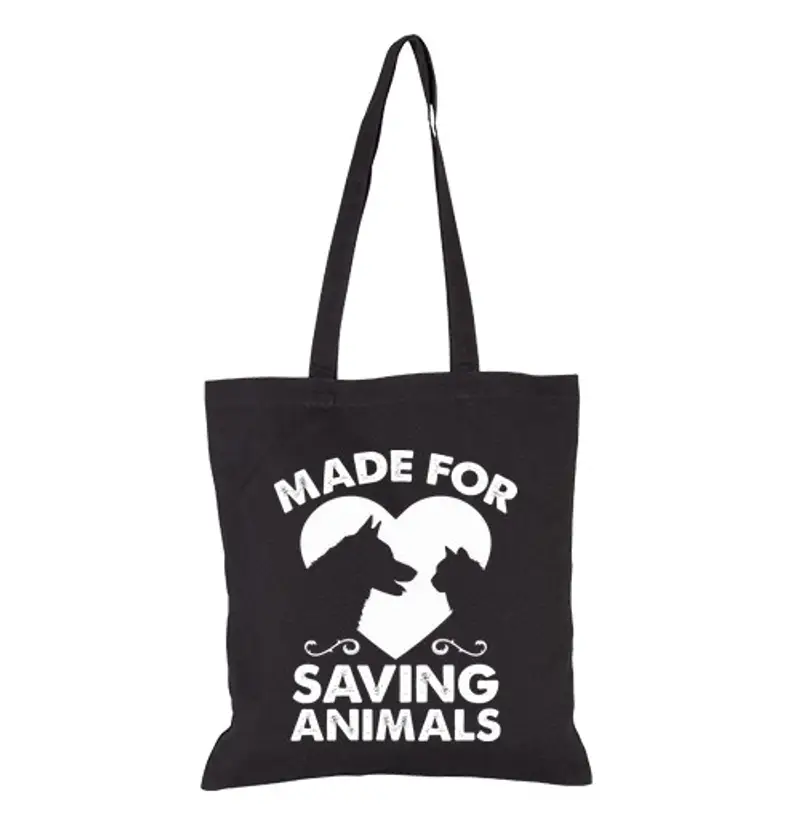 Borsa di tela fatto per gli amanti degli animali di s