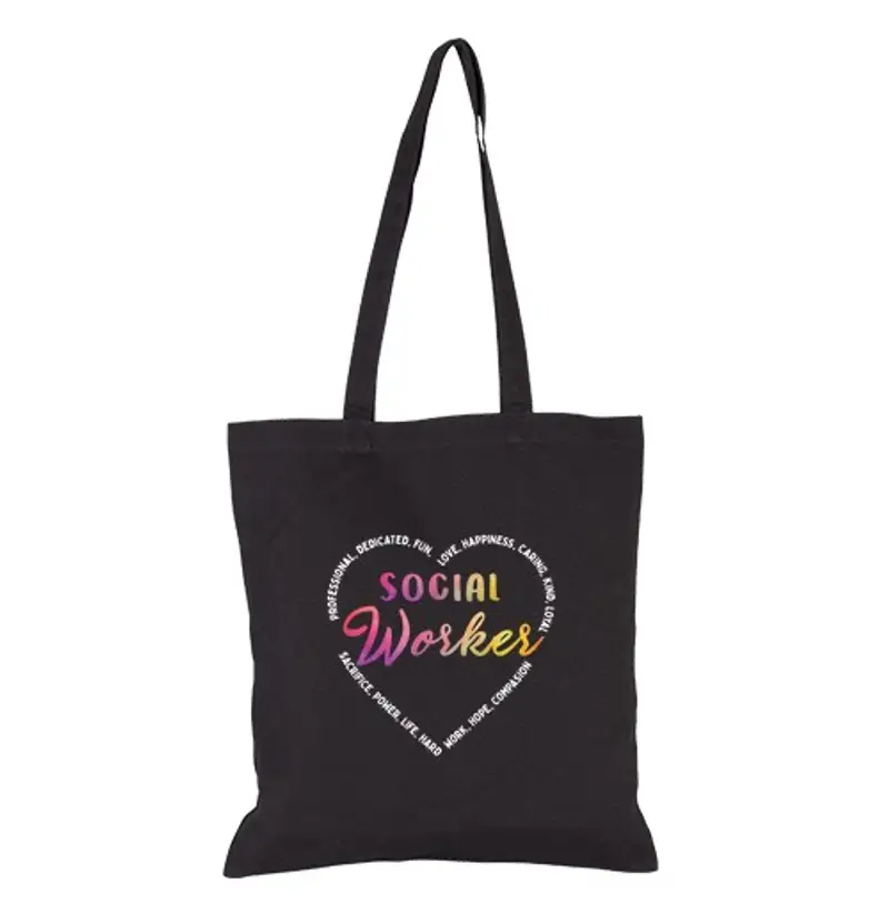 Borsa di tela felice mese degli assistenti sociali 20