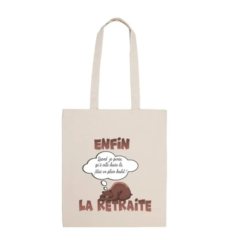 Borsa di tela finalmente la pensione