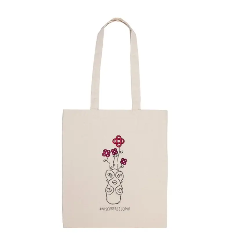 Borsa di tela fiore di barcellona