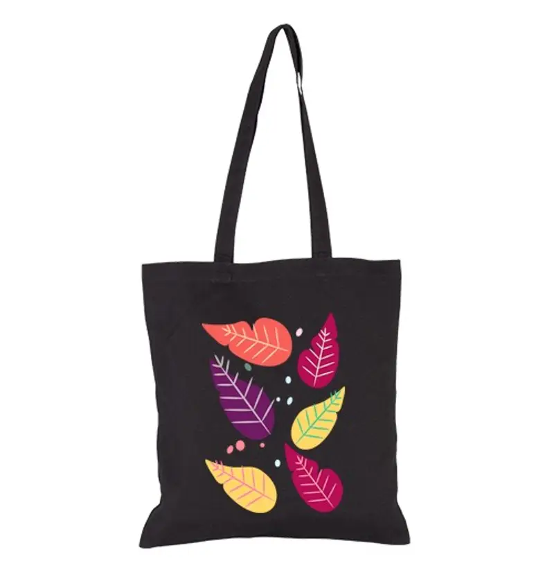 Borsa di tela foglie di primavera