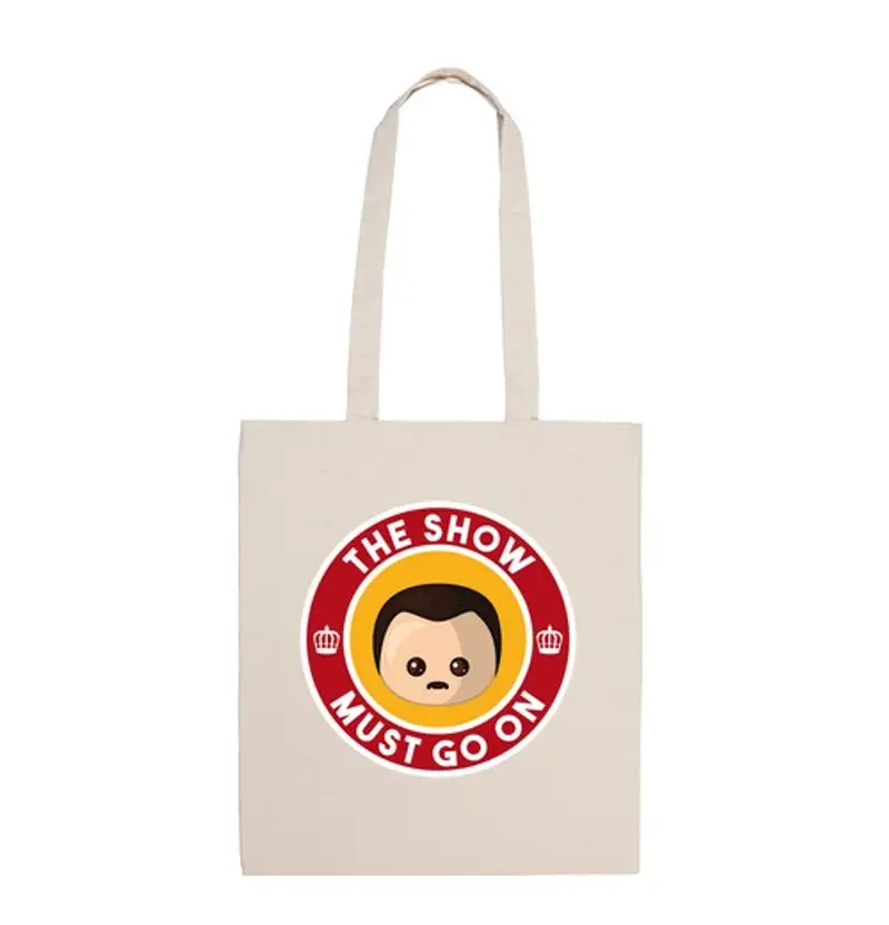 Borsa di tela freddie bag show deve andare avanti