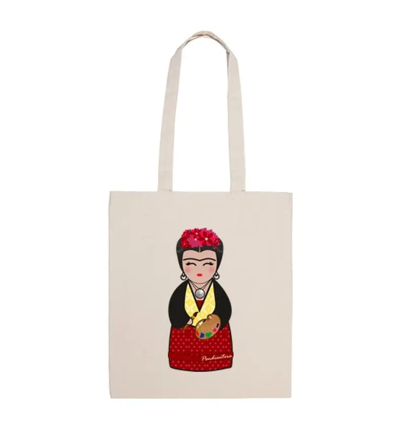 Borsa di tela frida kahlo iii spalla kokeshi