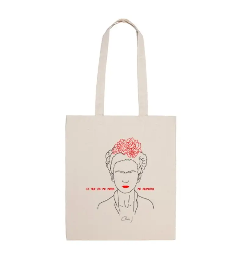 Borsa di tela frida silouet