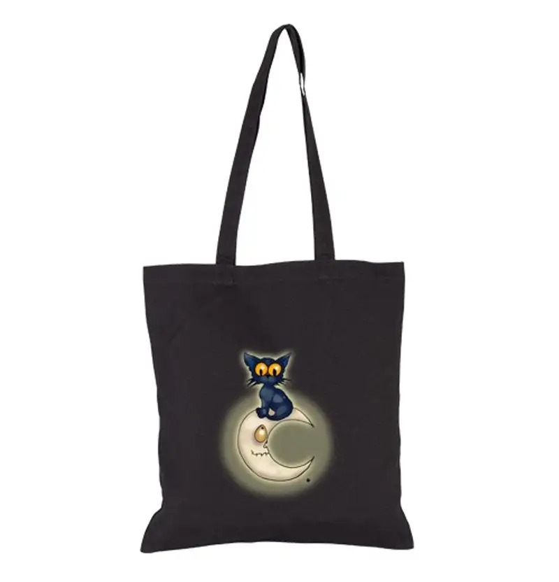 Borsa di tela gatto ol una r