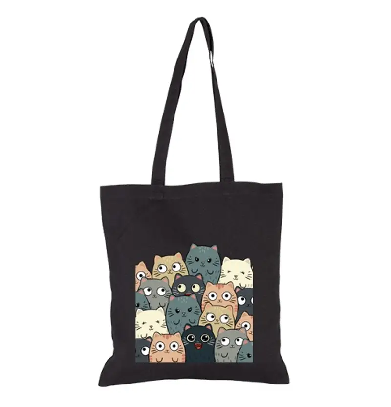 Borsa di tela gattoti kawaii