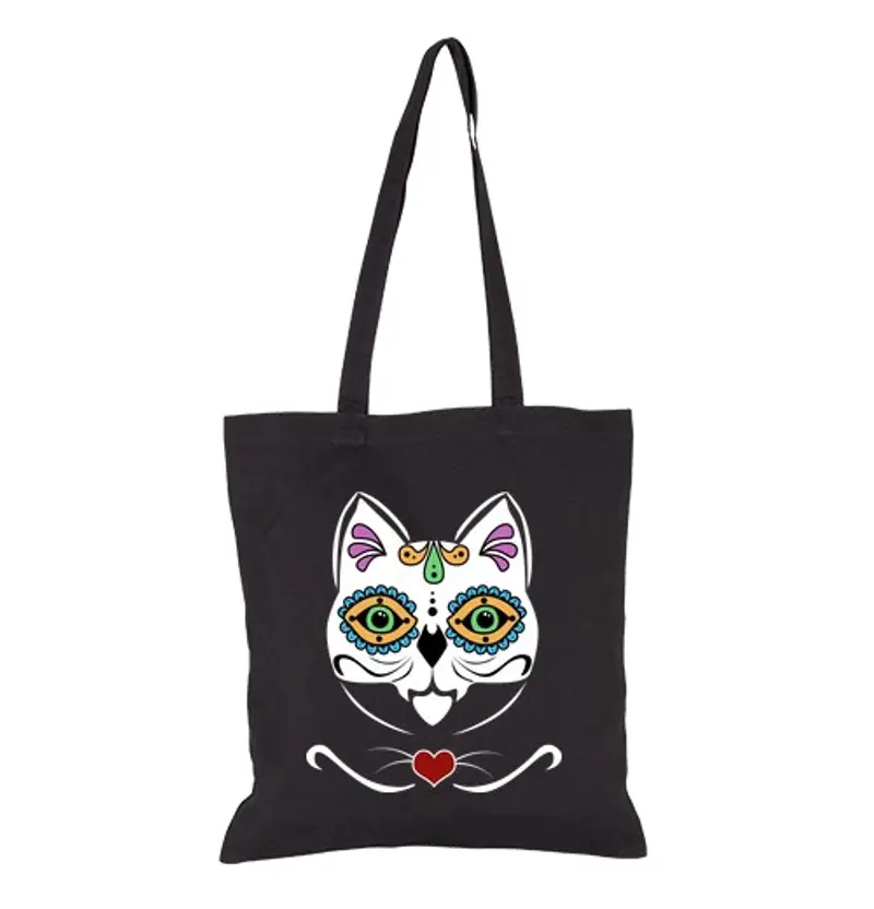 Borsa di tela gattoto-trina