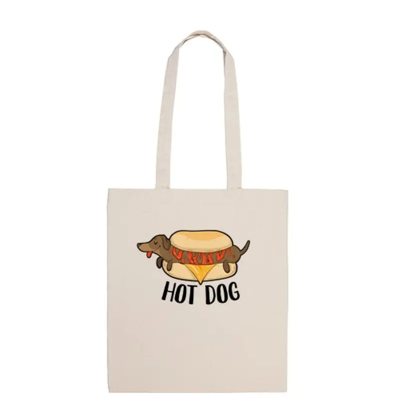 Borsa di tela hot dog sal chic ha
