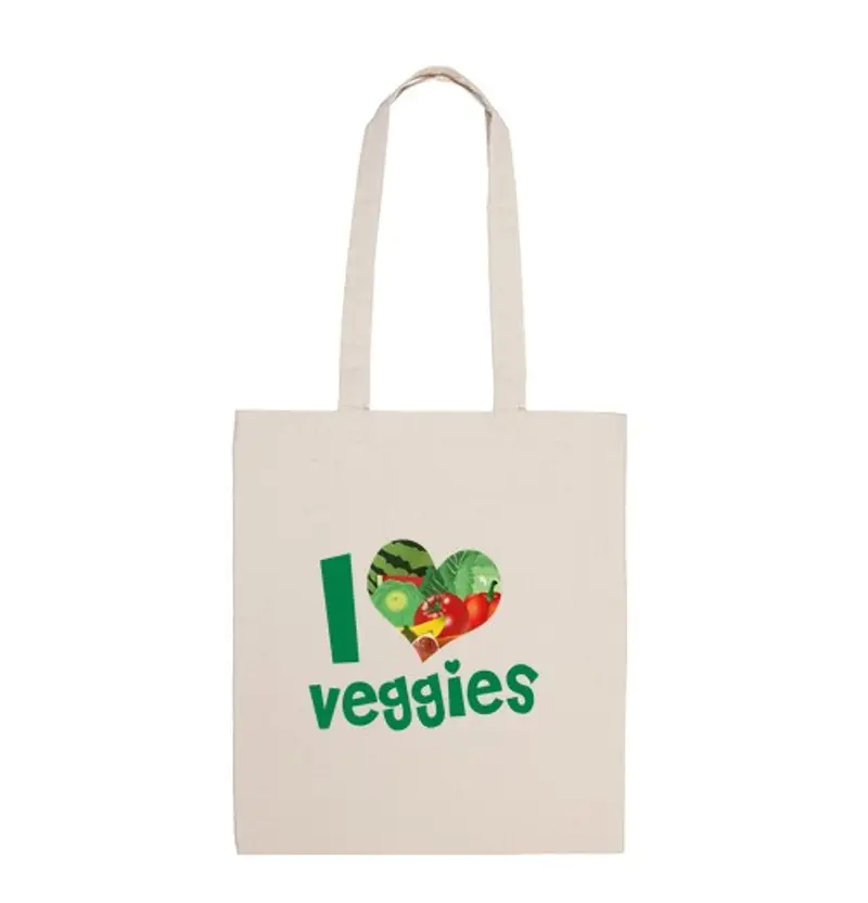 Borsa di tela i love verdure