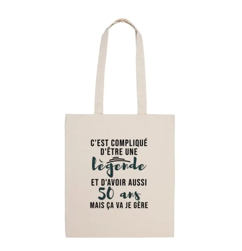 Borsa di tela Idea regalo da 50 anni leggenda