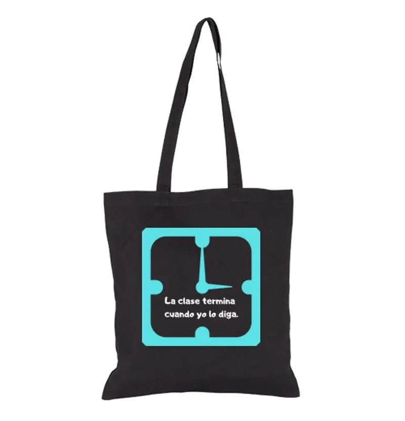 Borsa di tela il c le e bianco