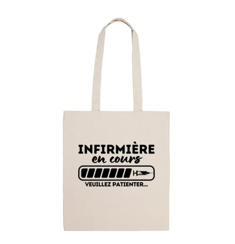 Borsa di tela infermiera in corso umorismo regalo infermiera