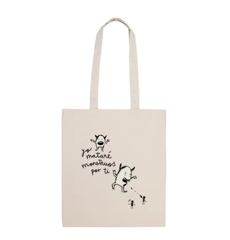 Borsa di tela io uccido i mostri per voi